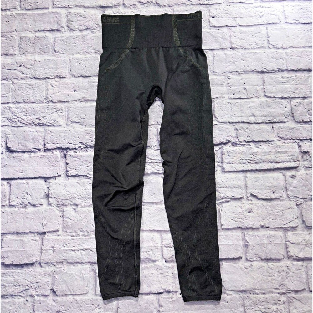 Gymshark Apex Seamless Leggings S Black Charcoal High Waisted Running Gym